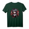 Rätselhafter Vampir Junge T-Shirt mit Roten Augen - Japanisches Gothic Design für Fans dunkler, mysteriöser Mode