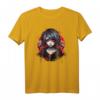 Rätselhafter Vampir Junge T-Shirt mit Roten Augen - Japanisches Gothic Design für Fans dunkler, mysteriöser Mode