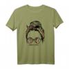 Mom Life Woman Leopard Bandana Sunglasses T-Shirt – Perfektes Muttertagsgeschenk für Oma, Mama, Großmutter, Tante und mehr