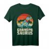 Grandpa Saurus Retro Dinosaurier T-Shirt – Lustiges Vatertagsgeschenk für Papa, Opa & Ehemann, Geburtstagsgeschenk für Männer