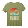 Grandpa Saurus Retro Dinosaurier T-Shirt – Lustiges Vatertagsgeschenk für Papa, Opa & Ehemann, Geburtstagsgeschenk für Männer