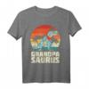 Grandpa Saurus Retro Dinosaurier T-Shirt – Lustiges Vatertagsgeschenk für Papa, Opa & Ehemann, Geburtstagsgeschenk für Männer