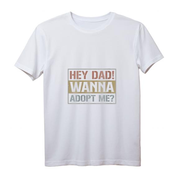 Damen Hey Papa will mich adoptieren T-Shirt mit V-Ausschnitt – Humoriges Vatertagsgeschenk für Stiefmütter Damen Hey Papa will mich adoptieren T-Shirt mit V-Ausschnitt – Humoriges Vatertagsgeschenk für Stiefmütter