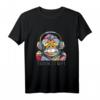 Lustiges Affe mit Kopfhörern hört Musik T-Shirt - Cooles Geschenk für Musiker, Musikfans & Festivalbesucher