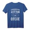 Herren Alter Mann Mit Einem Queue Billard Spieler Snooker Billard T-Shirt – Lustiges Geschenk für Rentner und Billardfans