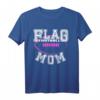 Flag Football Mom T-Shirt für Mütter - Unterstütze dein Kind im Sport mit stylischem Football Design