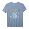 Kindergeburtstag T-Shirt für 6-Jährige - Rakete, Astronaut & Weltraummotiv, Perfekt als Geburtstagsgeschenk & Gastgeschenk