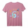 Kindergeburtstag T-Shirt für 6-Jährige - Rakete, Astronaut & Weltraummotiv, Perfekt als Geburtstagsgeschenk & Gastgeschenk