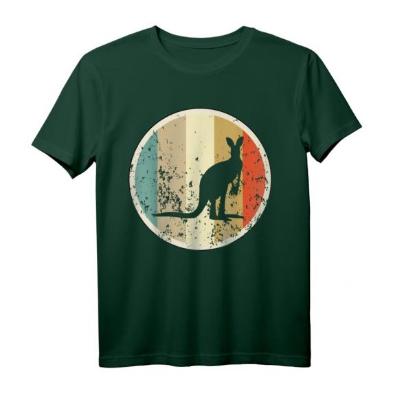 Känguru Australien Beuteltier Tiere Retro Vintage Grunge Zoo T-Shirt – Klassisch geschnitten, doppelt genähter Saum Känguru Australien Beuteltier Tiere Retro Vintage Grunge Zoo T-Shirt – Klassisch geschnitten, doppelt genähter Saum