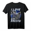 I Love Sim Racing T-Shirt – Autorennen, Rennsimulation, E-Sport & Gaming Geschenk für Rennfahrer und Sim-Racer