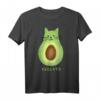 Lustiges Avocado Katzen T-Shirt - Humorvolles Geschenk für Katzenliebhaber, Veganer & Tierfreunde