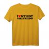 I Love My Hot Girlfriend Shirt - Romantisches Valentinstag T-Shirt für Verliebte mit Herz