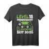 Level 18 Geburtstag Junge - Lustiges Gaming T-Shirt mit Spruch 'Level 18 Freigeschaltet' für 18-Jährige Gamer, Mädchen & Jungen
