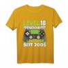 Level 18 Geburtstag Junge - Lustiges Gaming T-Shirt mit Spruch 'Level 18 Freigeschaltet' für 18-Jährige Gamer, Mädchen & Jungen