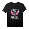 Heavy Mädel Rocker Motorradfahrerin Metal Fan Biker T-Shirt – Witziges Geschenk für Frauen, Mütter & Oma zum Geburtstag, Weihnachten oder Rockkonzert