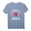 Heavy Mädel Rocker Motorradfahrerin Metal Fan Biker T-Shirt – Witziges Geschenk für Frauen, Mütter & Oma zum Geburtstag, Weihnachten oder Rockkonzert