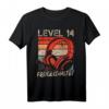 14. Geburtstag Jungen Video Gamer Level 14 Unlocked T-Shirt – Perfektes Geschenk für Teenager Gamer bei LAN-Partys & Geburtstagsfeiern