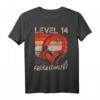 14. Geburtstag Jungen Video Gamer Level 14 Unlocked T-Shirt – Perfektes Geschenk für Teenager Gamer bei LAN-Partys & Geburtstagsfeiern