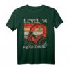 14. Geburtstag Jungen Video Gamer Level 14 Unlocked T-Shirt – Perfektes Geschenk für Teenager Gamer bei LAN-Partys & Geburtstagsfeiern
