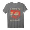 14. Geburtstag Jungen Video Gamer Level 14 Unlocked T-Shirt – Perfektes Geschenk für Teenager Gamer bei LAN-Partys & Geburtstagsfeiern