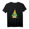 HapDuck Family Christmas Tree Holiday T-Shirt – Lustiges Simpsons Familien T-Shirt für Weihnachten & Feiertage