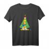 HapDuck Family Christmas Tree Holiday T-Shirt – Lustiges Simpsons Familien T-Shirt für Weihnachten & Feiertage