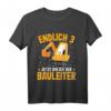 Kinder Bagger T-Shirt für 3 Jahre Junge | Geburtstagsparty Outfit & Geschenk für kleine Bauarbeiter
