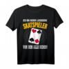 Legendäres Skatspieler T-Shirt mit Skatkarten Motiv - Lustiges Geschenk für Skatspieler, Opa, Vater & Rentner