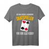 Legendäres Skatspieler T-Shirt mit Skatkarten Motiv - Lustiges Geschenk für Skatspieler, Opa, Vater & Rentner