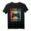 Gamer T-Shirt zum HapDuck - Level 40 Complete T-Shirt für Männer