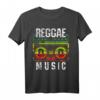 Reggae Music Shirt - Peace One Love Rastafari T-Shirt mit jamaikanischer Flagge, perfekt als Geschenk für Reggae- und Rastafari-Fans