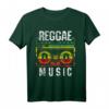 Reggae Music Shirt - Peace One Love Rastafari T-Shirt mit jamaikanischer Flagge, perfekt als Geschenk für Reggae- und Rastafari-Fans