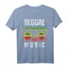 Reggae Music Shirt - Peace One Love Rastafari T-Shirt mit jamaikanischer Flagge, perfekt als Geschenk für Reggae- und Rastafari-Fans