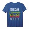Reggae Music Shirt - Peace One Love Rastafari T-Shirt mit jamaikanischer Flagge, perfekt als Geschenk für Reggae- und Rastafari-Fans