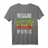 Reggae Music Shirt - Peace One Love Rastafari T-Shirt mit jamaikanischer Flagge, perfekt als Geschenk für Reggae- und Rastafari-Fans