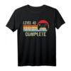 Gamer T-Shirt zum HapDuck - Level 40 Complete T-Shirt für Männer, lustiges Geburtstagsgeschenk