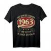 60. Geburtstag 1963 Jahr der Legenden Retro T-Shirt – Lustiges Geburtstagsgeschenk für Männer, Väter und Opas