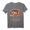 60. Geburtstag 1963 Jahr der Legenden Retro T-Shirt – Lustiges Geburtstagsgeschenk für Männer, Väter und Opas