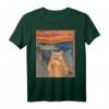 Orange Cat Scream Lustiges Kunstmalerei T-Shirt – Katzendesign für Katzenliebhaber, Damen, Herren & Kinder als Geschenk