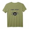 Humorvolles Denglisch T-Shirt mit Spruch 'I Think I Spider' – Lustiges Spinnen Motiv für Freizeit, Party & Halloween als Geschenk