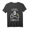 Kinder Geburtstag T-Shirt für Jungen, Gamer Level 9 - Cooles Geschenk für 9-Jährige