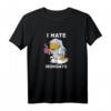 HapDuck T-Shirt Ich Hasse Montags Kaffee - Lustiges Geschenk für Männer, Kaffee-Liebhaber und montagsmüde Personen