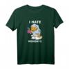 HapDuck T-Shirt Ich Hasse Montags Kaffee - Lustiges Geschenk für Männer, Kaffee-Liebhaber und montagsmüde Personen