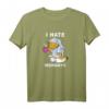 HapDuck T-Shirt Ich Hasse Montags Kaffee - Lustiges Geschenk für Männer, Kaffee-Liebhaber und montagsmüde Personen