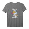 HapDuck T-Shirt Ich Hasse Montags Kaffee - Lustiges Geschenk für Männer, Kaffee-Liebhaber und montagsmüde Personen
