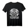 Terror Terrorcore Speedcore Uptempo Hardcore T-Shirt mit Totenköpfen – Extremes Rave- und Gabber-Geschenk für Hardcore-Fans