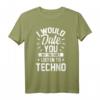 Ich würde Dich daten - Cooles Techno Rave Musik Goa Acid T-Shirt für Festivals, Feiern & als lustiges Geschenk für Musikfans