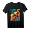 Level Up zum Großen Bruder - Lustiges Gamer T-Shirt zur Geburt mit Vintage Gaming Controller Motiv für Jungen und Party