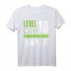 Level 10 Gamer T-Shirt zum Geburtstag - Lustiges Retro Zocker Outfit für Jungen, Mädchen, Kinder und Erwachsene
