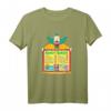 HapDuck Krusty the Clown Krusty Burger T-Shirt – Offizielles Simpsons Merchandise für Erwachsene und Kids, lustiges Geburtstagsgeschenk